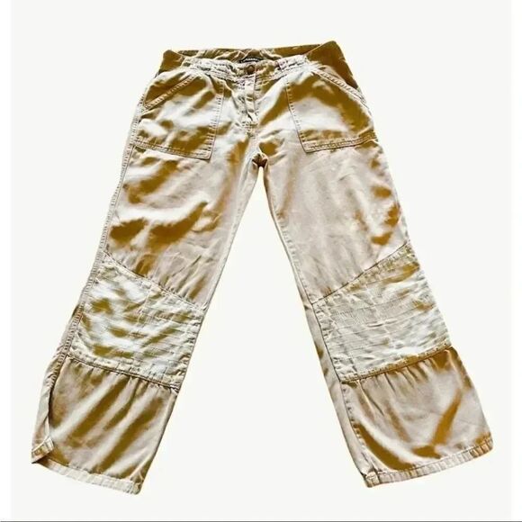 Anthropologie Sanctuary Wide Leg Cream/Ivory Capri Ultra Soft and Light  SZ 30 - Picture 1 of 5
